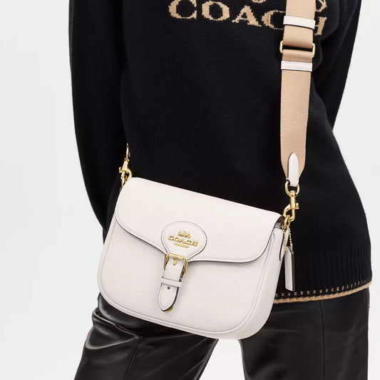 Crossbody Amelia Saddle Bag Lisa -Beige 2