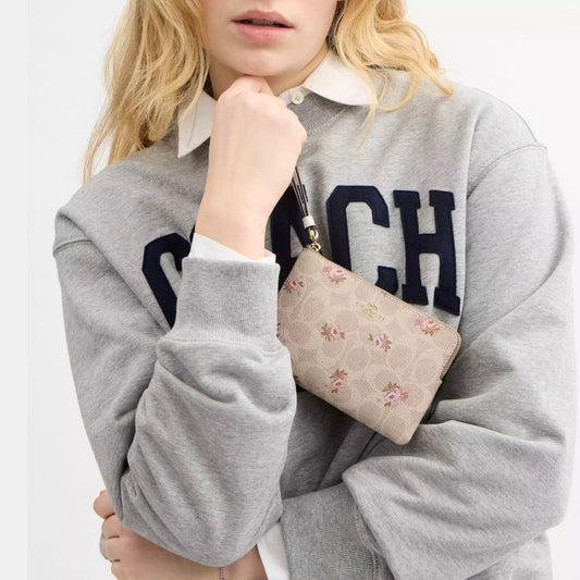 Munequera Tamaño Regular Flores -Beige flores 2