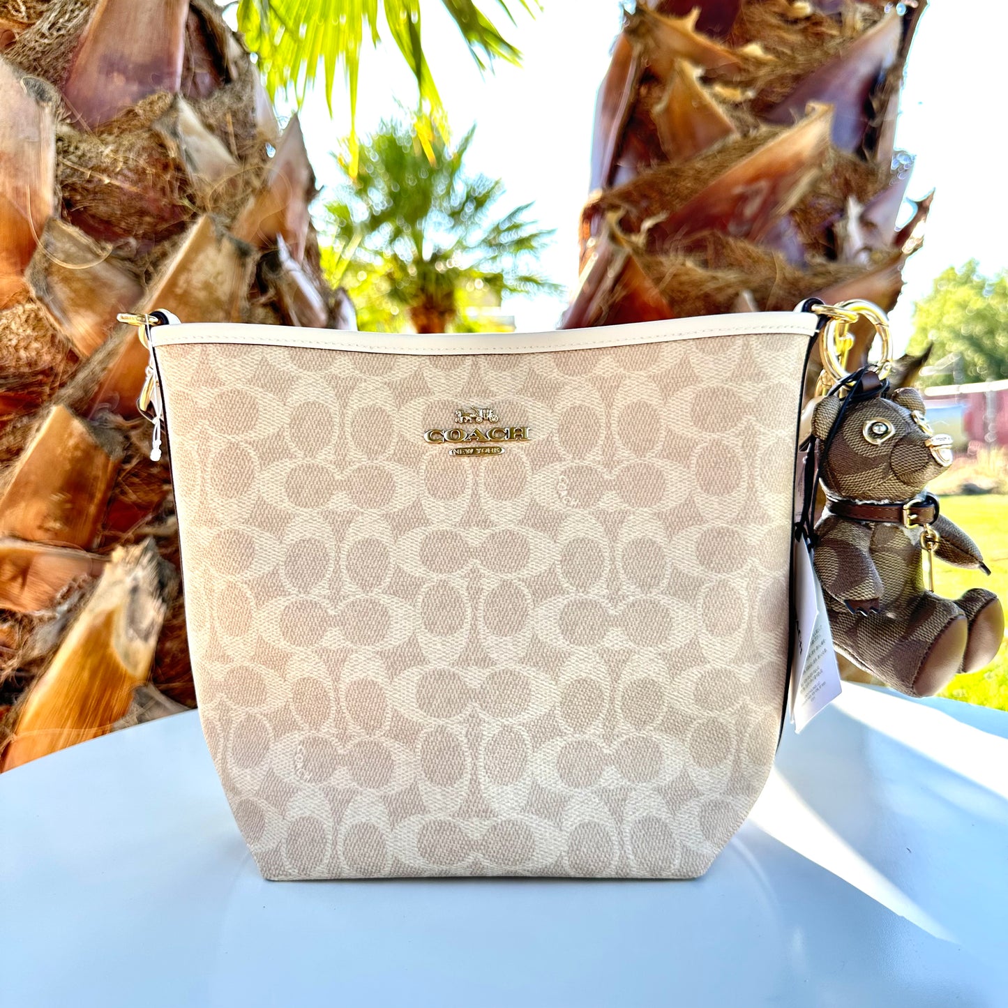 City Bucket Bag Monograma -Arena