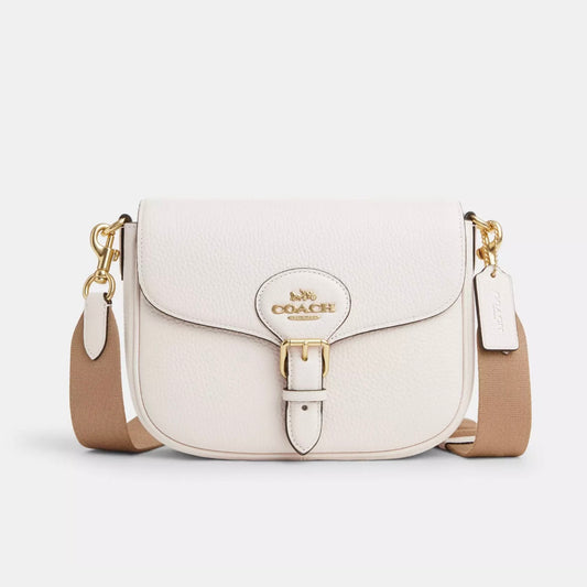 Crossbody Amelia Saddle Bag Lisa -Beige
