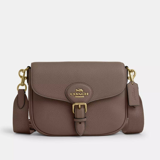 Crossbody Amelia Saddle Bag Lisa -Café
